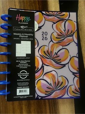 2026 Happy Planner Blue Disc Bound Catalina Aguirre